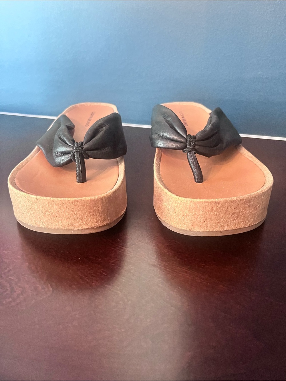 Lucky Brand Lellina Platform Thong Sandals Excellent Condition - Picture 10 of 16
